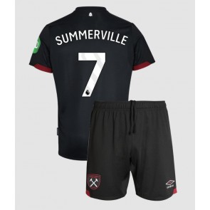 West Ham United Crysencio Summerville #7 Gostujuci Dres za Dječji 2024-25 Kratak Rukavima (+ kratke hlače)